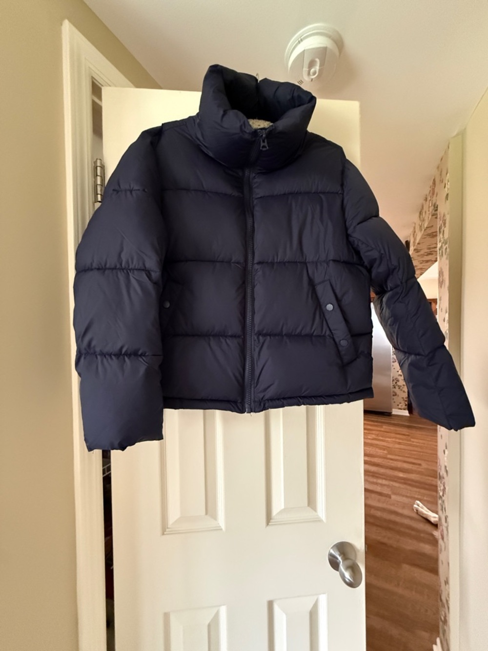 Hudson Jeans Navy Quilted Puffer Jacket